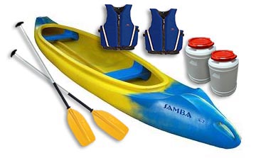 Plastová kanoe Samba pro 2 osoby